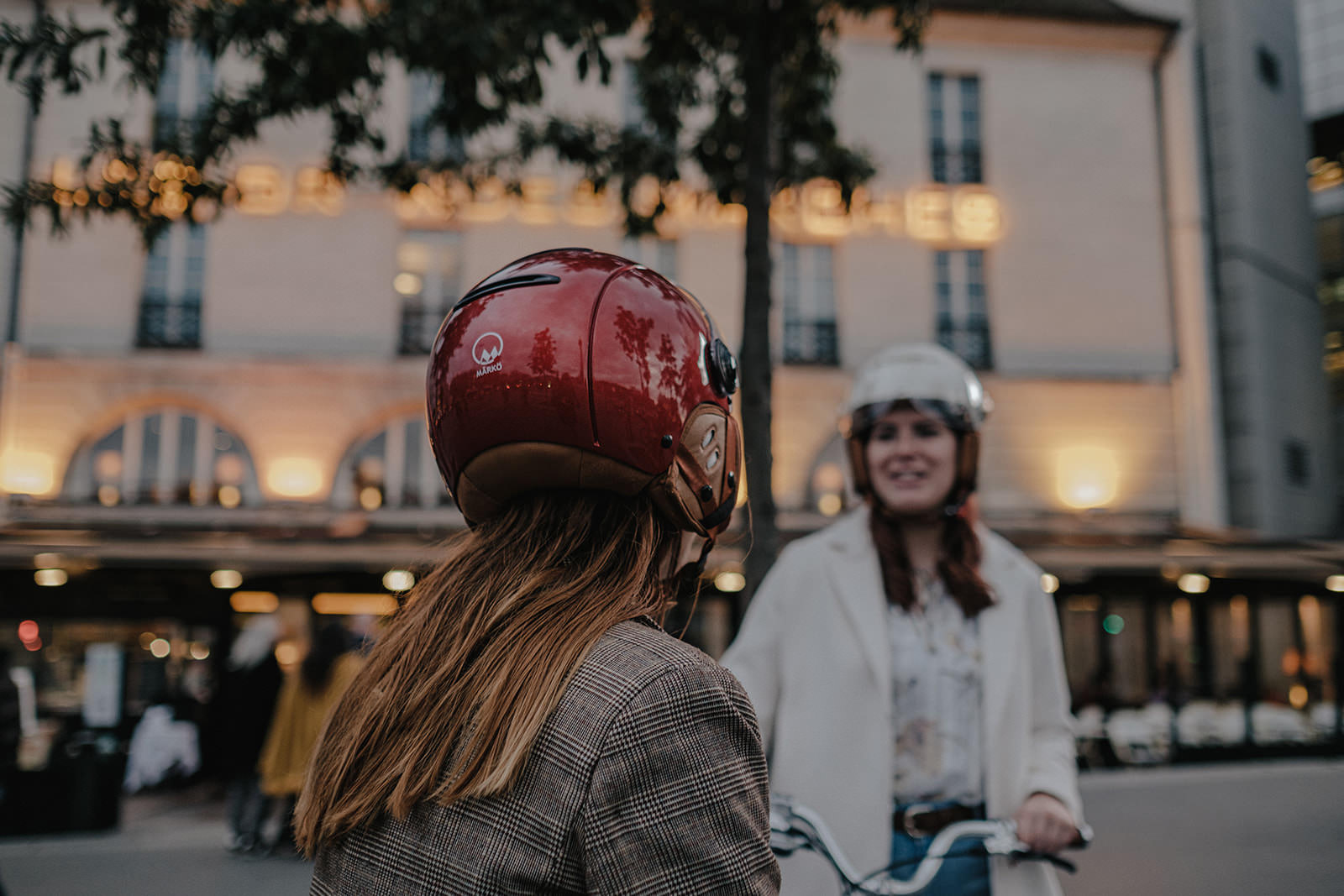 Casque vélo hiver avec visière