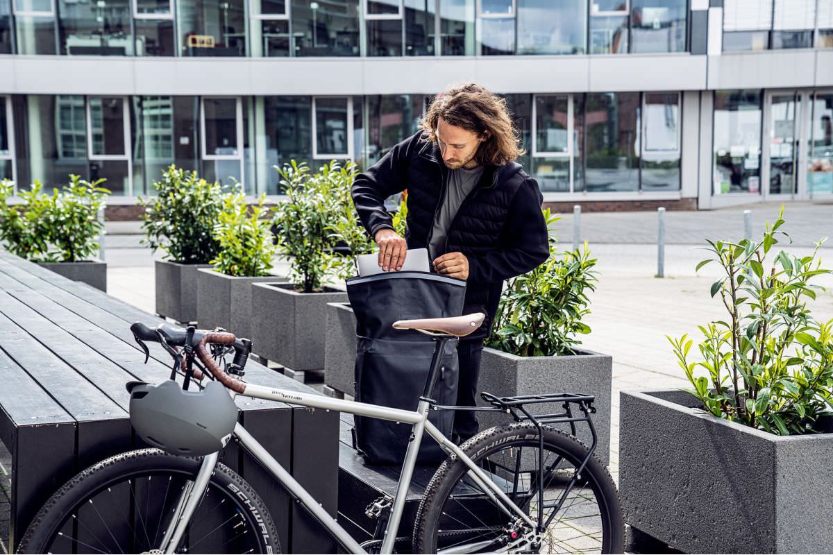 Sac a dos sur porte shops bagage velo