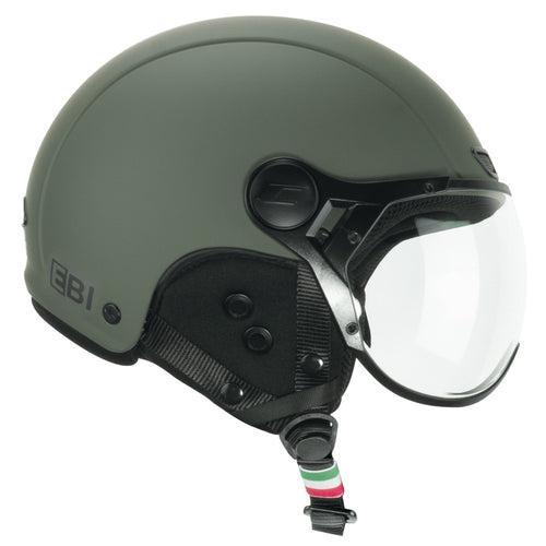 Casque Vélo CGM EBI MONO Vert Mat vue de côté